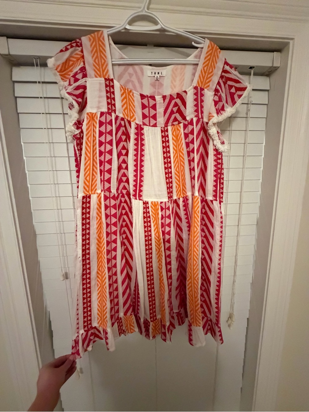 THML Pink & Orange Print Dress
